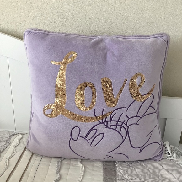 Disney Light Purple Minnie Pillow - Picture 2 of 8